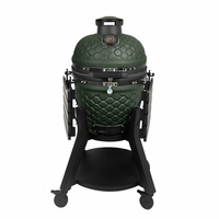 Barbecue Kamado en céramique haut de gamme AUPLEX Ultra Series Heavy Duty 18 pouces, certifié EN-1860 pour fumoir de jardin aux États-Unis