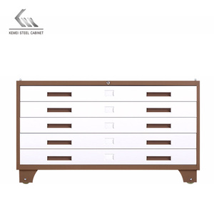 Gabinete de dibujo ancho de acero Gabinete de archivo plano Gabinete de dibujo de <span class=keywords><strong>mapa</strong></span> Gabinete de almacenamiento de archivo de metal personalizado - Product Image 6