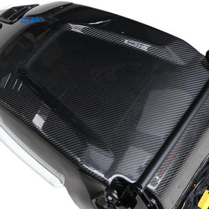 Sièges baquets sport légers blancs et noirs avec support élevé en fibre de carbone pour Porsche Panamera - Product Image 6