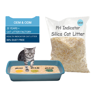 Arena para gatos de silicona con indicador de pH al por mayor, arena para gatos de cristal que puede controlar la salud de los gatos - Product Image 1