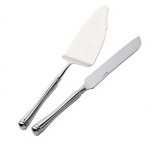 Mirror Polished Stainless Steel Cake Server and Knife Set Beautiful Design Birthday Party Used Pizza Server Set at Address <b>Craft</b> - Product Image 1