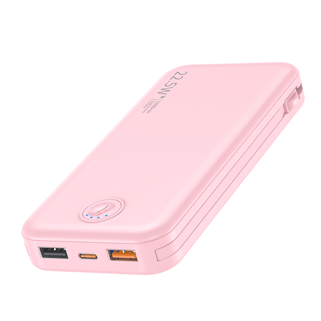 OEM Logo 1000mAh Large Capacity Fast Charger Built in Cable Portable Emergency Charger Power Bank for Phone Power Bank 10000mAh