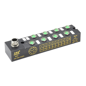 Industrie M12 M8 8 voies 3 broches NPN boîte <span class=keywords><strong>de</strong></span> jonction automobile électrique connecteur étanche capteur câble connecteur <span class=keywords><strong>de</strong></span> montage sur panneau - Product Image 3