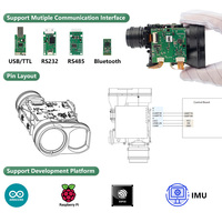 Capteur de télémètre laser analogique 4-20 mA PTFG 1500m, module de télémètre laser TTL pour le golf, capteur de télémètre laser