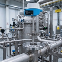 Transmetteur de température modulaire E+H RTD TR25 avec port série en acier inoxydable pour la surveillance des processus industriels
