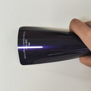 Màu dọc phim TPU ppf tự dính màu thay đổi phim chống vàng xe ppf Pha Lê Nửa đêm màu tím - Product Image 1
