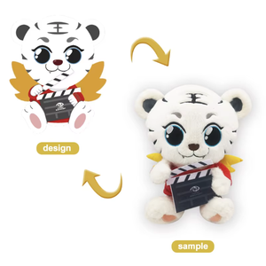 Peluche de renne de Noël personnalisée à faible MOQ, mascotte douce et personnalisée, poupée en peluche pour cadeau promotionnel de vacances - Product Image 2