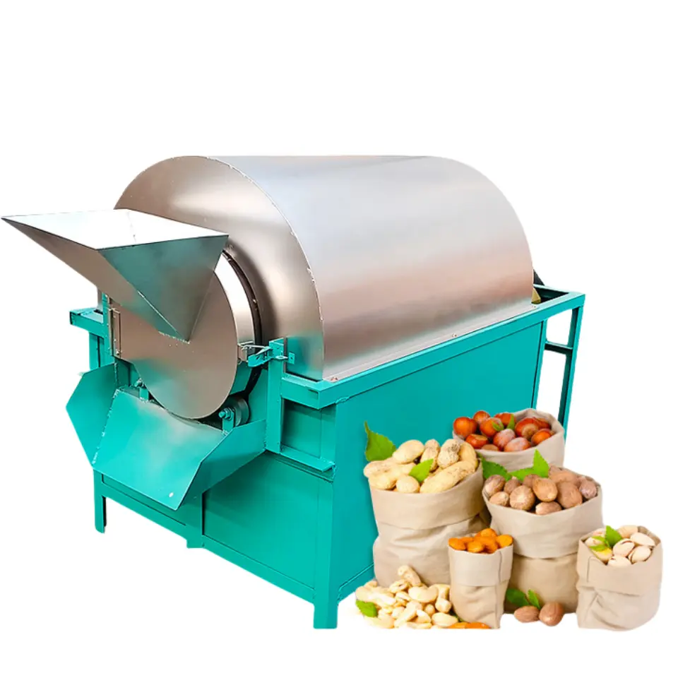 Máquina de procesamiento de alimentos para pequeñas empresas, granos de café/cacahuetes/castañas/nuez, Sésamo/nueces y otros equipos de tostado eléctrico