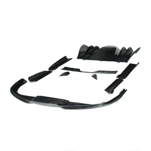 Kit carrosserie en fibre de carbone BTC pour <span class=keywords><strong>Ferrari</strong></span> F430, style <span class=keywords><strong>Hamann</strong></span> modifié, lèvre avant, diffuseur arrière, jupes latérales, spoiler, pièces de tuning aérodynamique - Product Image 6