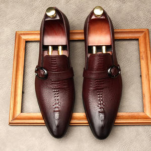 Zapatos Oxford de Hombre de Alta Calidad con Grabado, Diseño de Punta en Pico, Cuero Genuino, Ideales para Vestimenta Formal de Negocios - Product Image 5