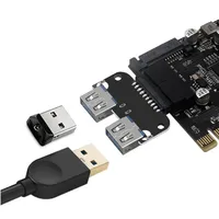Convertisseur de prise USB 3.0/3.1 pour ordinateur de bureau, connecteur de carte mère 19PIN 20PIN, adaptateur double USB femelle
