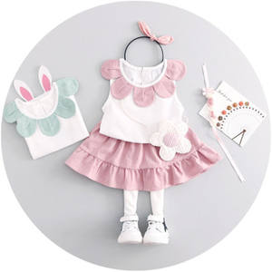 สินค้าใหม่สุดล้ำสำหรับขาย กระโปรงระบายสไตล์มาร์เวล เสื้อยืดพิมพ์ลายเด็ก ดรอปชิปปิ้ง ชุดปัญจาบบูติก - Product Image 1