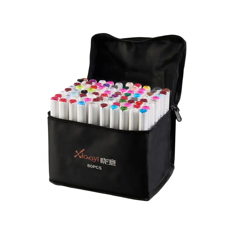 Promotional 168 Colors Alcohol Based Twin Dual Tip Markers For Artist