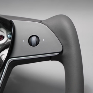 Volante Deportivo de Cuero Napa Negro para Tesla Model 3/Y 2020-2023, con Diseño sin Costuras y Calefacción, Nueva Actualización - Product Image 3
