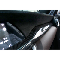 Couvre-tableau de bord de luxe italien noir brodé pour Alfa Romeo Stelvio 2018-2020, accessoires de voiture, modification, kit intérieur