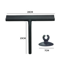 28Cm/21Cm Raclette ménagère en silicone pour le nettoyage des vitres avec crochet magnétique pour le nettoyage des sols