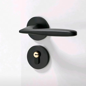 ชุดล็อคประตูภายในสีดำทันสมัย เหมาะสำหรับประตูไม้ภายใน - Product Image 2