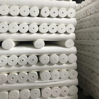 Zhejiang gros bas prix peau de pêche blanc ingrey tissu 100 polyester tissu pour textiles de maison