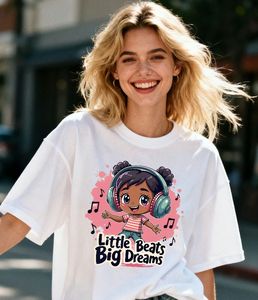 Nouvelle arrivée transfrontalière Hongcai Logo de la série des filles énergiques mignonnes personnalisées Impressions par transfert de chaleur à l'encre blanche Étanche - Product Image 5