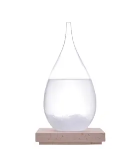 storm drops bottle storm glass with different color weather station storm glass barometer