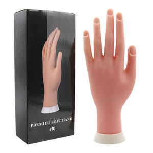 Venta al por mayor de <span class=keywords><strong>uñas</strong></span> 03 silicona mano izquierda se puede doblar <span class=keywords><strong>para</strong></span> practicar la mano artificial principiante práctica simulación mano puede <span class=keywords><strong>pegar</strong></span> las <span class=keywords><strong>uñas</strong></span>. - Product Image 5