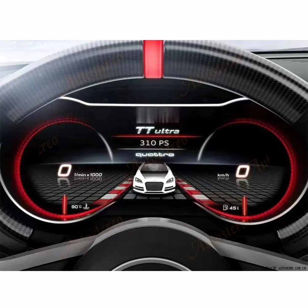Digital Cluster Virtual Cockpit Screen For Audi TT 2009-2016 Car Multimedia Player Dashboard Speed Meter LCD Auto Head Unit