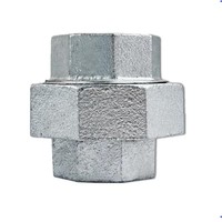 Raccord de tuyauterie en fonte malléable galvanisée, filetage BSP, raccord GI, accouplement pour conduites d'eau et de gaz, fourniture directe d'usine