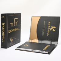 Carpeta con Anillas en D Personalizada, 8 Pestañas de Índice, 39 Páginas de Folletos a Doble Cara, Impresión Digital UV para OEM/Venta al por Mayor