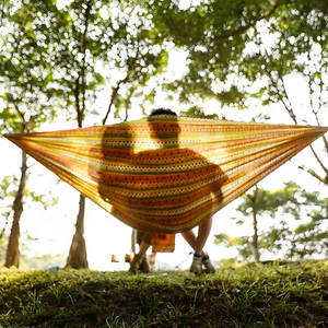 Hamaca de Camping de Tela de Paracaídas Reciclada Impermeable para Exteriores con Estampado de Lujo - Product Image 6