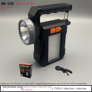 Siêu sáng năng lượng mặt trời sạc USB Đèn Pin tầm xa ngoài trời tìm kiếm ánh di động dẫn khẩn cấp đèn IP65 không thấm nước 500m - Product Image 6