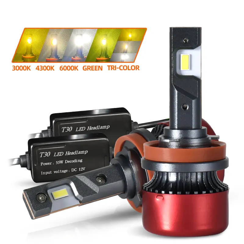 2024 nuevos focos Led Lampadas Faro sistema de iluminación automática 60W 15000Lm faros CSP Foco Turboes Led H7 H4 lámpara Motor LED faro
