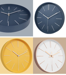 <span class=keywords><strong>Horloge</strong></span> <span class=keywords><strong>murale</strong></span> jaune minimaliste, style nordique, sans <span class=keywords><strong>chiffres</strong></span>, cadran blanc, mouvement <span class=keywords><strong>à</strong></span> quartz silencieux, pour décoration de salon et de chambre d'enfant - Product Image 3