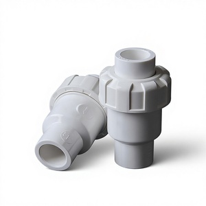 Vanne de contrôle manuelle en <span class=keywords><strong>PVC</strong></span> avec joint en PTFE pour conduites d'eau, sens unique, <span class=keywords><strong>anti</strong></span>-retour, taille de port 32 mm - Product Image 2