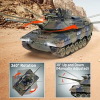 1:18 alman Leopard 2 A6 RC ana savaş RC tankı titreşim duman lansmanı mermi askeri oyuncaklar uzaktan kumanda ile savaş Tank araba
