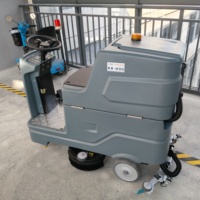 Nettoyeur-sécheur de sol professionnel KUER-H90 avec système à double brosse pour le nettoyage industriel et commercial des sols
