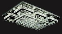 JYLIGHTING Plafonnier LED carré moderne de haute qualité en cristal, lustre décoratif pour chambre et salon, alimentation CA, vente en gros