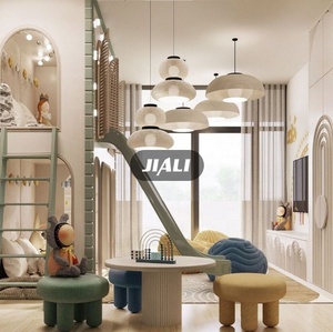 Lit superposé pour enfants avec toboggan et escalier, design luxueux personnalisé, meubles de chambre à coucher, lit queen-size pour enfants, filles - Product Image 3