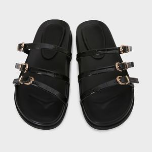 YX 2025 <b>Summer</b> New Fashion Versatile Casual Beach Sandals for Women's Outer Wear <b>Flats</b> Thick Sole Soft Platform Flip Flops - Product Image 2