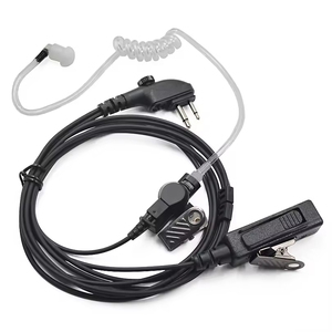 Auricular con Tubo Acústico y Micrófono Grande PTT para Radios Bidireccionales Walkie Talkie PD500 PD505 TC-508 TC-700 TC-518 TC-580 TC-600 TC-620 - Product Image 1