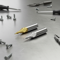 Fraise à bout lumineux Jinchuan Mini, D6mm D12mm, à deux cannelures, spirale, pour CNC, outils de traitement de texte, avec support OEM