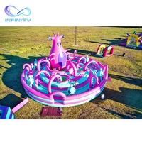 Imbaby — terrain de jeux gonflable pour enfants, fait main, château gonflable, course d'obstacle, jeux de sport mobile