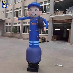 Garçon commercial bon marché de danseur de main de vague extérieure avec le ventilateur pour le magasin de pneu - Product Image 5