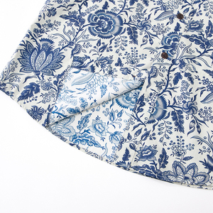 Camisa Hawaiana Casual de Manga Corta para Hombre, con Botones, Estampado Digital Personalizado con Logotipo, de Popelina Ecológica, para Otoño - Product Image 5