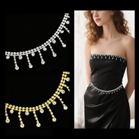 En gros, Applique florale en strass à coudre en verre, style bijoux de mariée, pour accessoires de coiffure et accessoires de vêtement DIY