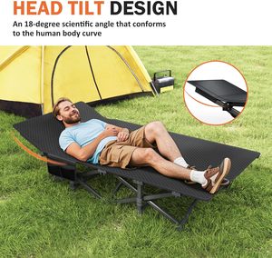 Brandina da Campeggio Ultraleggera OEM, Letto Portatile Pieghevole per Esterni per Adulti, Capacità di Carico Resistente 180KG - Product Image 6