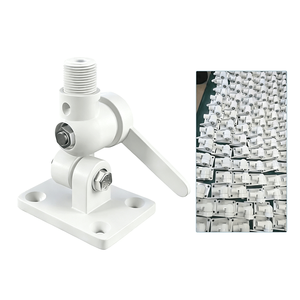Support d'antenne marine en nylon ABS à cliquet 4 directions avec filetages mâles standard 1"-14 - Product Image 1