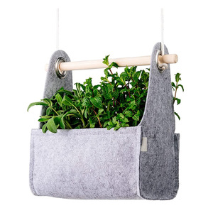 Pots à fleurs décoratifs en feutre et paniers suspendus pour bonsaïs, pots à fleurs suspendus, pots suspendus de style Instagram pour la maison, personnalisables. - Product Image 1