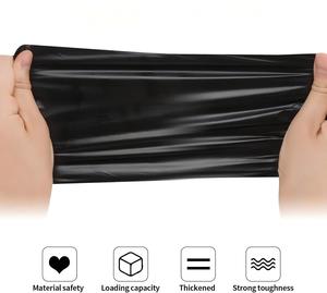 ถุงขยะพกพา Huamaohengchun, 60 ใบ ถุงขยะขนาดเล็กแบบหนาสำหรับสำนักงาน ถุงขยะสีดำแข็งแรง - Product Image 4