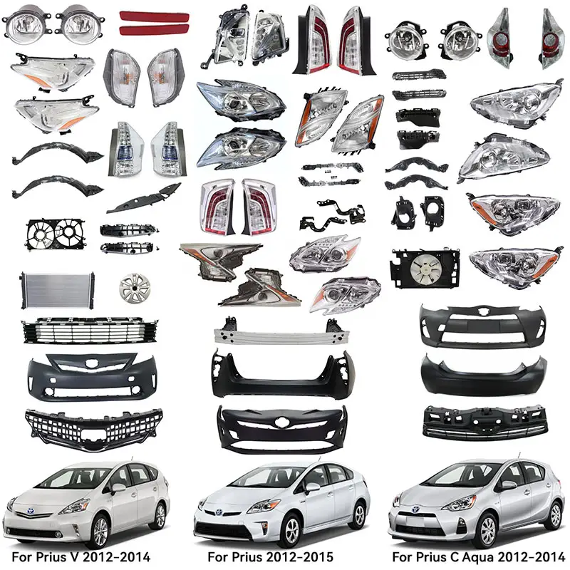 2014 prius c lip kit Toyota Prius C V Body Kit: Headlight, Taillight, Bumper for Aqua & Alpha  2012-2015