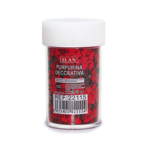 ILAN Decorative <b>Glitter</b> 10G <b>Red</b> 3mm Craft Supply - Product Image 2